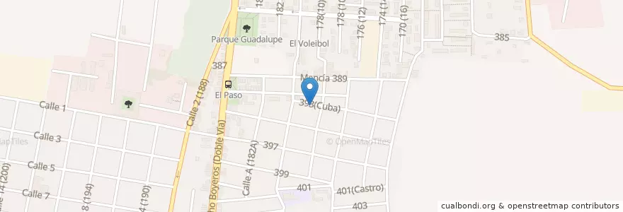 Mapa de ubicacion de Iglesia Liga Evangélica de Cuba en Cuba, L'Avana, Boyeros.