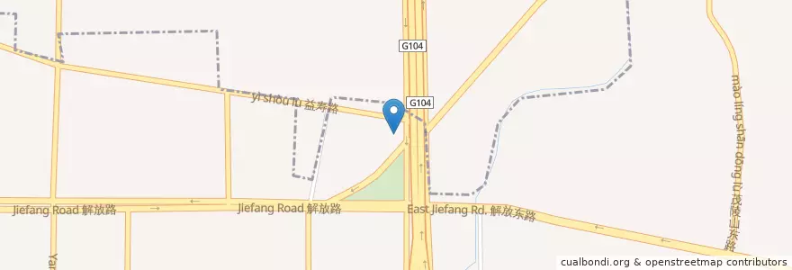 Mapa de ubicacion de 超意兴快餐(宏达店) en الصين, شاندونغ, 济南市.