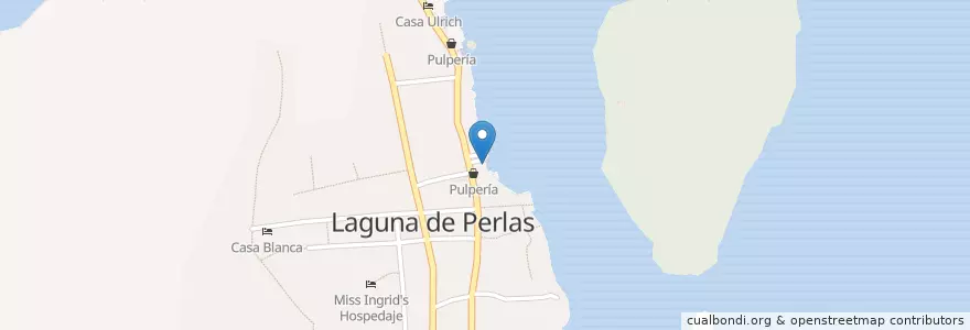 Mapa de ubicacion de Comedor Taylor Romero en Nicarágua, Región Autónoma De La Costa Caribe Sur, Laguna De Perlas (Municipio).