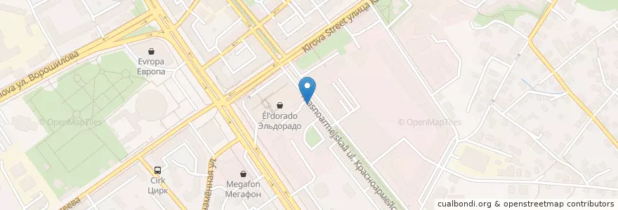 Mapa de ubicacion de OGNI en روسيا, Центральный Федеральный Округ, فارونيش أوبلاست, Городской Округ Воронеж.