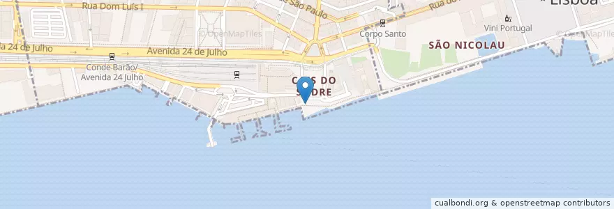 Mapa de ubicacion de Bicicletas Gira Estação 208 en البرتغال, Lisboa.