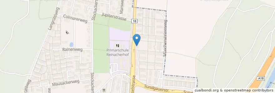 Mapa de ubicacion de Reinacherhof en Switzerland, Basel-Landschaft, Bezirk Arlesheim, Münchenstein, Reinach.