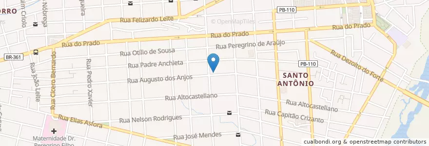 Mapa de ubicacion de Dr. Hugo Deleon en Brazil, Severovýchodní Region, Paraíba, Região Metropolitana De Patos, Região Geográfica Intermediária De Patos, Região Geográfica Imediata De Patos, Patos.
