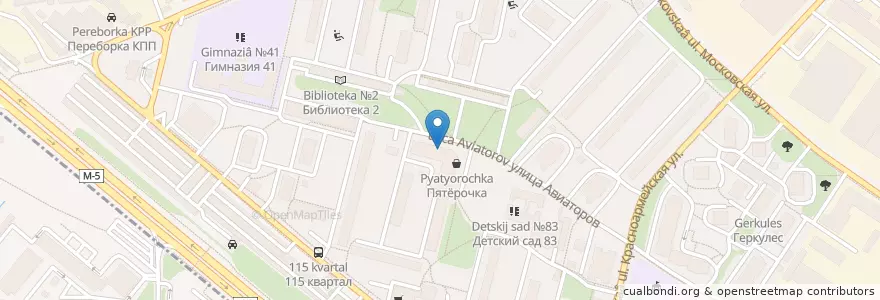 Mapa de ubicacion de Асна en روسيا, Центральный Федеральный Округ, محافظة موسكو, Городской Округ Люберцы.