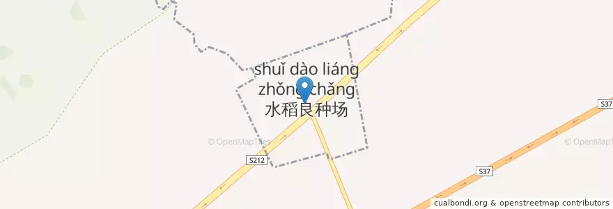 Mapa de ubicacion de 水稻良种场 en China, Jiangxi, Jiujiang, 庐山市 (Lushan), 温泉镇, 水稻良种场.