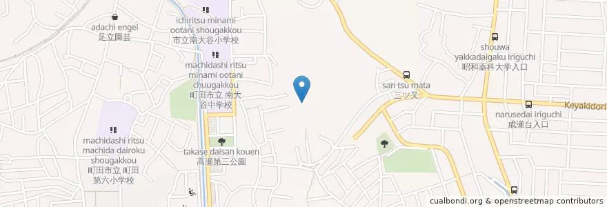 Mapa de ubicacion de 六角亭 en Giappone, Tokyo, 町田市.