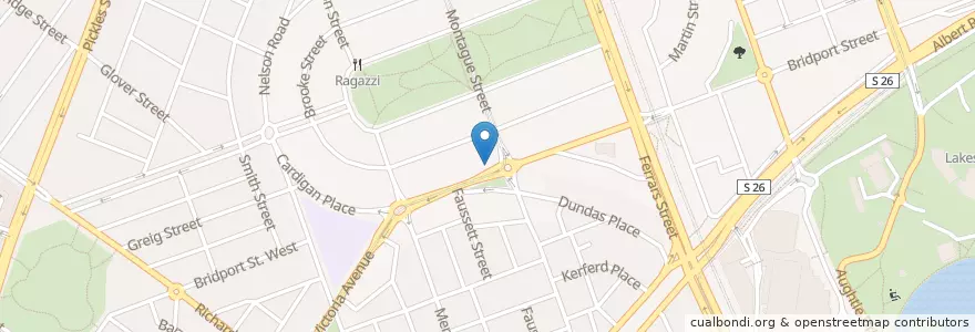 Mapa de ubicacion de Andrews Hamburgers en 오스트레일리아, Victoria, City Of Port Phillip.