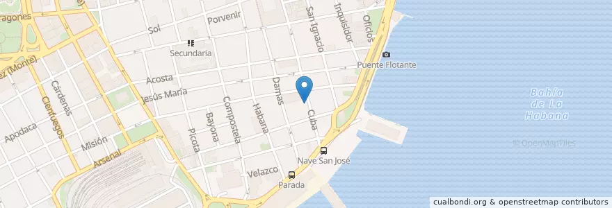 Mapa de ubicacion de Alcohólicos Anónimos en 쿠바, La Habana.