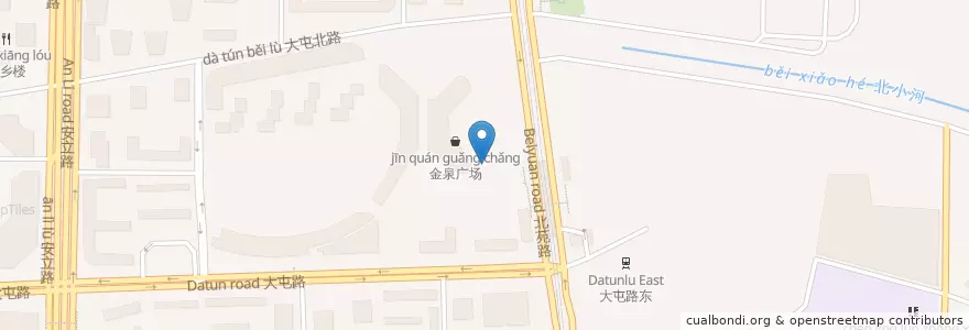 Mapa de ubicacion de 金泉港IMAX国际影城 en 중국, 베이징시, 허베이성, 朝阳区 / Chaoyang.