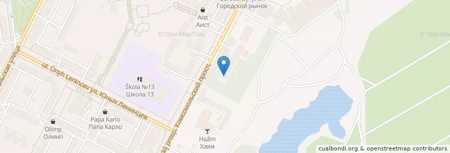 Mapa de ubicacion de Самбо-78 en روسیه, Приволжский Федеральный Округ, Оренбургская Область, Городской Округ Новотроицк.