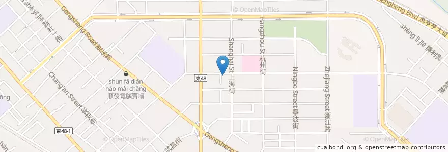 Mapa de ubicacion de 經典健康早餐吧 en Taiwán, Provincia De Taiwán, Condado De Taitung, 臺東市.