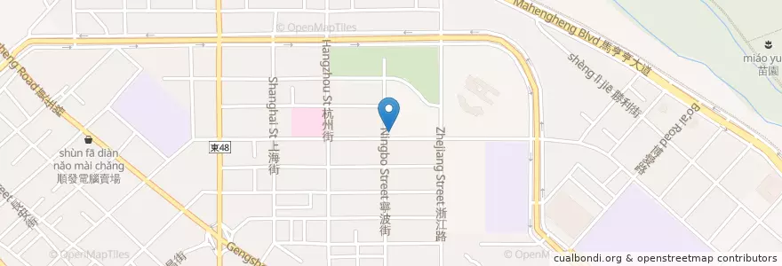 Mapa de ubicacion de 向日葵幼兒園 en Taiwan, 臺灣省, Condado De Taitung, 臺東市.