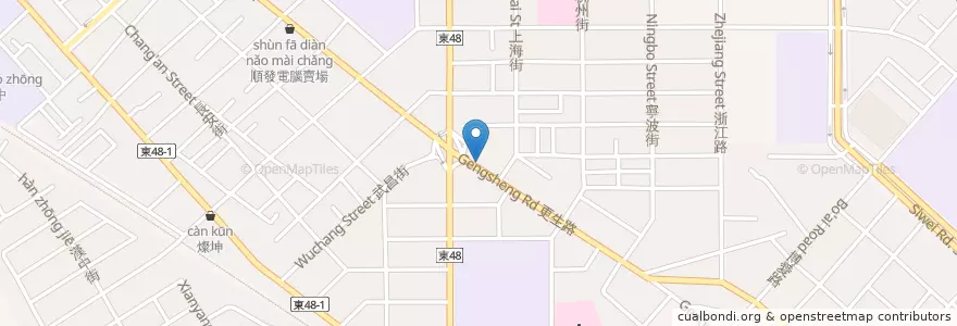 Mapa de ubicacion de 許瑞昇中醫診所 en Taiwan, Provincia Di Taiwan, Contea Di Taitung, 臺東市.