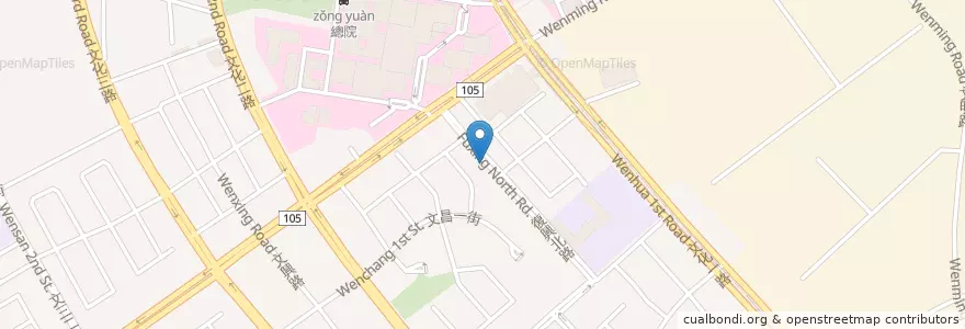 Mapa de ubicacion de 巧味溫州大餛飩 en Taiwan, Taoyuan.