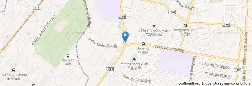 Mapa de ubicacion de 傳動幼兒園 en تايوان, تايبيه الجديدة, 永和區.