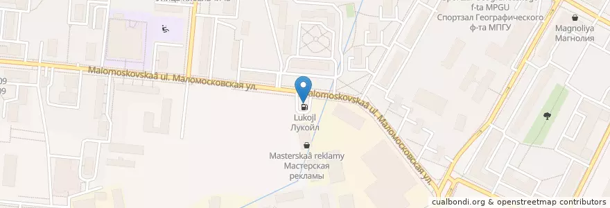 Mapa de ubicacion de Лукойл en Rusia, Distrito Federal Central, Москва, Северо-Восточный Административный Округ, Алексеевский Район.