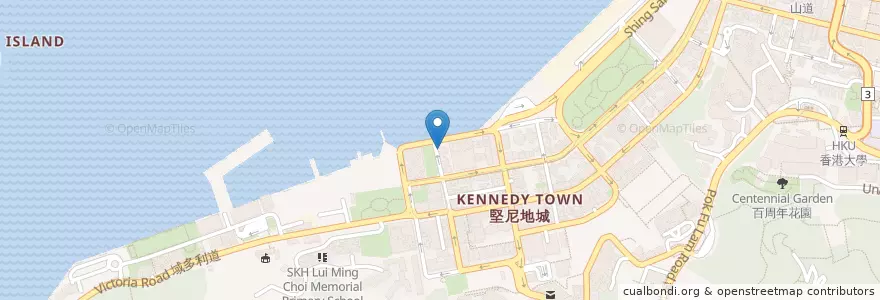 Mapa de ubicacion de Tequila on Davis en 中国, 广东省, 香港, 香港島, 新界, 中西區.