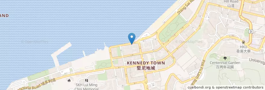 Mapa de ubicacion de Fish 'n' Chick en China, Guangdong, Hongkong, Hongkong, New Territories, 中西區 Central And Western District.