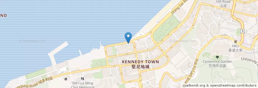 Mapa de ubicacion de Beeger en 中国, 広東省, 香港, 香港島, 新界, 中西區 Central And Western District.