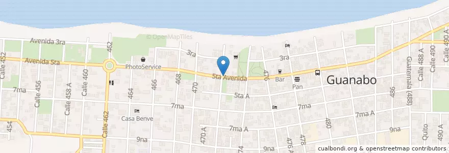 Mapa de ubicacion de CasaQuinta en کوبا, La Habana, Habana Del Este.