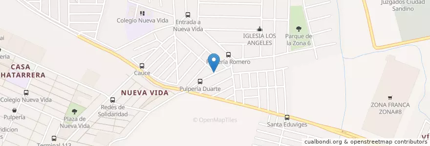 Mapa de ubicacion de Iglesia en نيكاراجوا, Departamento De Managua, Ciudad Sandino (Municipio).
