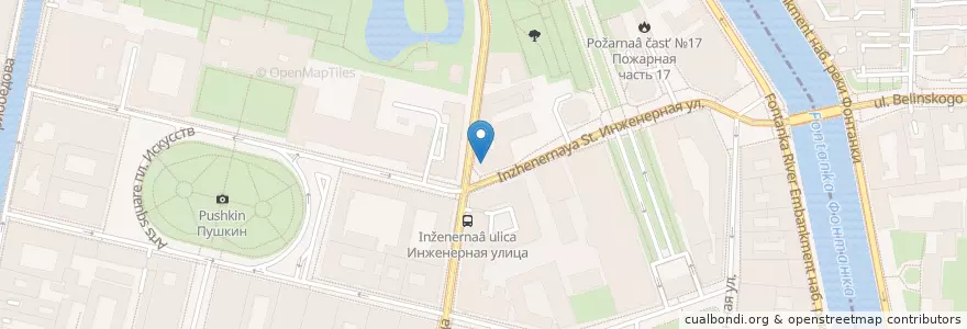 Mapa de ubicacion de Эсте en Russland, Föderationskreis Nordwest, Oblast Leningrad, Sankt Petersburg, Центральный Район, Palastviertel.