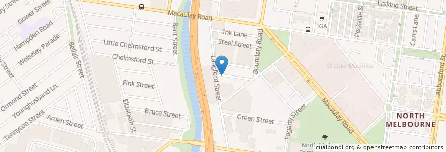 Mapa de ubicacion de Reynolds Street Sandwich Bar en Avustralya, Victoria, City Of Melbourne.
