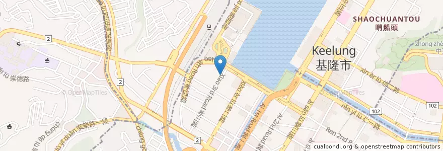 Mapa de ubicacion de 洪診所 en 타이완, 타이완성, 지룽 시, 런아이 구.