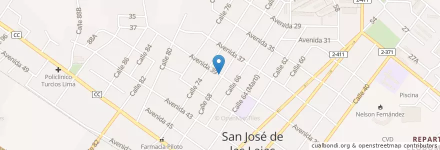 Mapa de ubicacion de Farmacia Reparto en 古巴, Mayabeque, San José De Las Lajas, Ciudad De San José De Las Lajas, Ciudad De San José De Las Lajas.