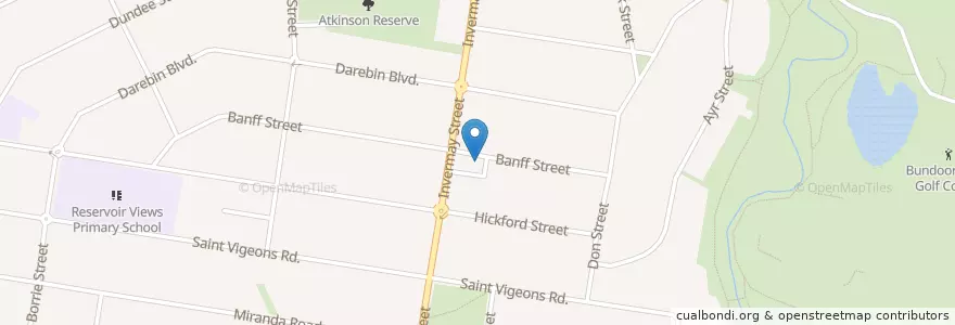 Mapa de ubicacion de Banff Street Fish and Chips en Australië, Victoria, City Of Darebin.