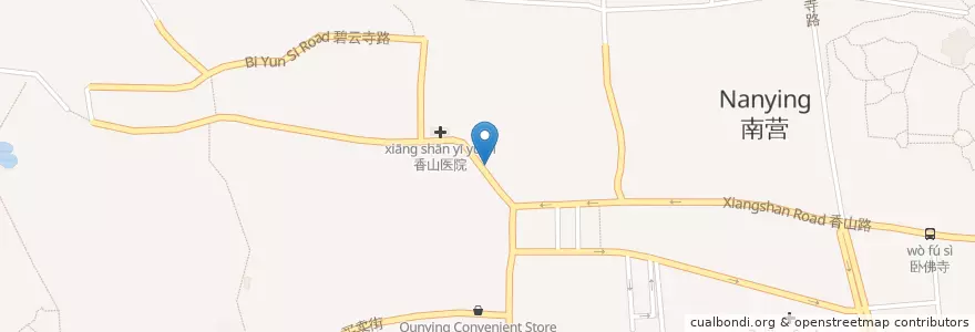 Mapa de ubicacion de 北京农商银行 Beijing Rural Commercial Bank en Çin, Pekin, Hebei, 海淀区.