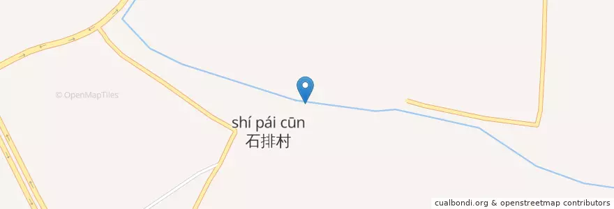Mapa de ubicacion de 石排镇 (Shipai) en چین, گوانگ‌دونگ, 东莞市, 石排镇 (Shipai).