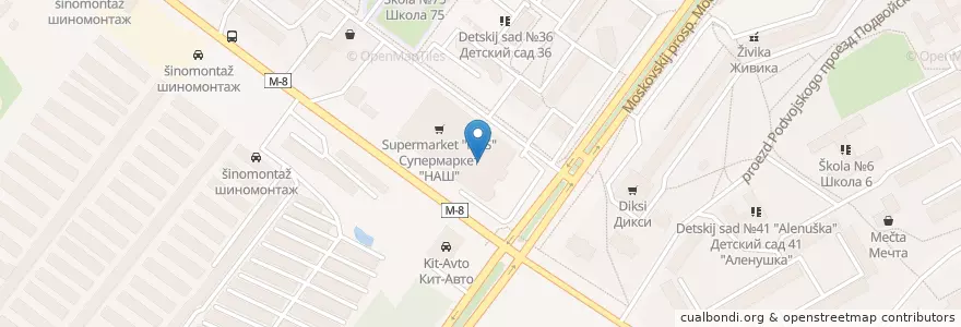 Mapa de ubicacion de Cinema star en Russia, Distretto Federale Centrale, Oblast' Di Jaroslavl', Ярославский Район, Городской Округ Ярославль.