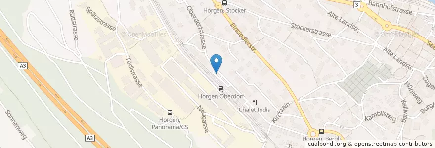 Mapa de ubicacion de P&R SBB en 스위스, 취리히, Bezirk Horgen, Horgen.
