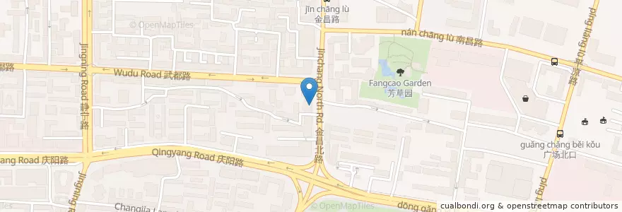 Mapa de ubicacion de 中国中信银行 en Cina, Gansu, 兰州市 (Lanzhou), 城关区, 广武门街道.