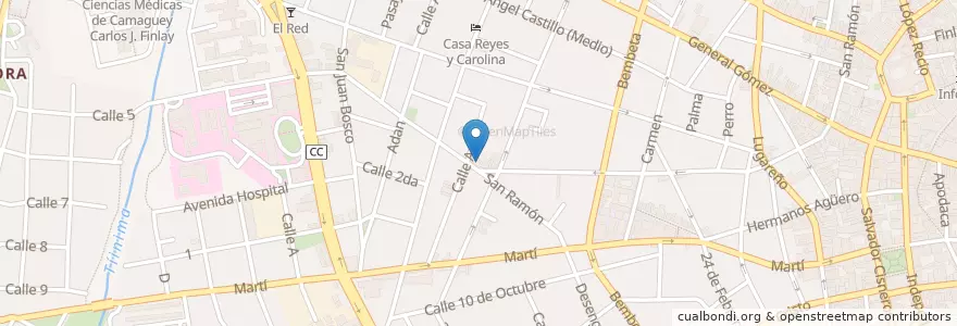 Mapa de ubicacion de Cafetería La Ceiba en Cuba, Camagüey, Camagüey, Ciudad De Camagüey.