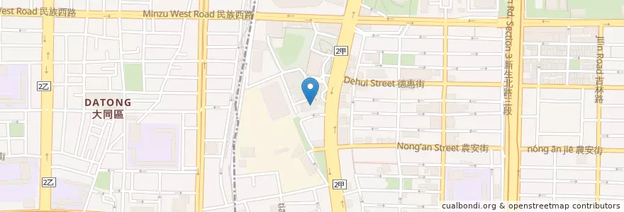 Mapa de ubicacion de 學餐:自助餐 en Taiwan, New Taipei, Taipei.