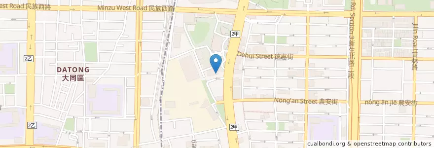 Mapa de ubicacion de 學餐:義大利麵店 en Taiwan, 新北市, Taipé.