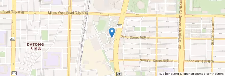 Mapa de ubicacion de 學餐:早餐 en Taiwan, New Taipei, Taipei.