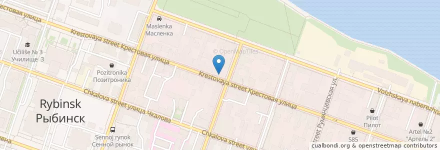 Mapa de ubicacion de Ёшкин кот en Rússia, Distrito Federal Central, Ярославская Область, Рыбинский Район, Городской Округ Рыбинск.