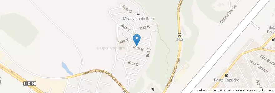 Mapa de ubicacion de Igreja Adventista do Sétimo Dia Adalberto Simão Nader en Brazil, Southeast Region, Espírito Santo, Microrregião Guarapari, Região Geográfica Intermediária De Vitória, Guarapari, Greater Vitória.