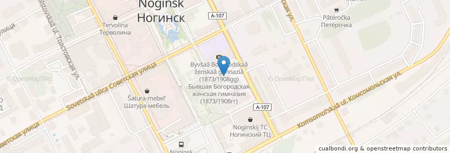 Mapa de ubicacion de Steam en روسيا, Центральный Федеральный Округ, محافظة موسكو, Богородский Городской Округ.