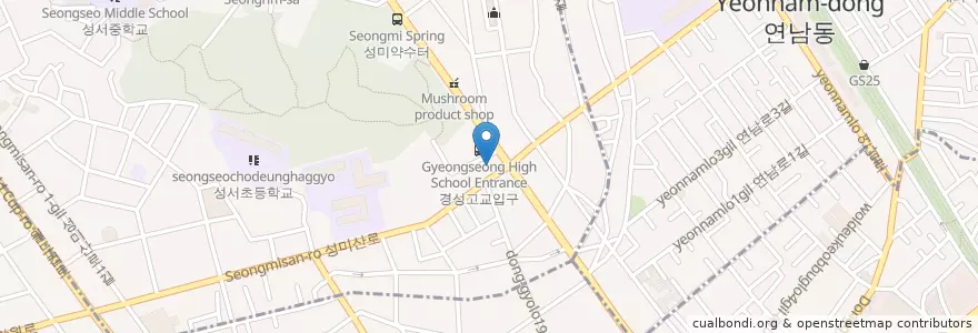 Mapa de ubicacion de 서교밥집 en کره جنوبی, سئول, 마포구, 성산1동, 성산1동.