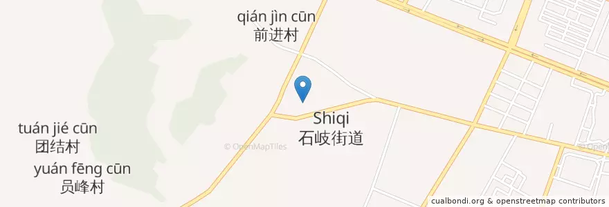 Mapa de ubicacion de Shiqi Subdistrict en China, Guangdong, Zhongshan City, Shiqi Subdistrict.