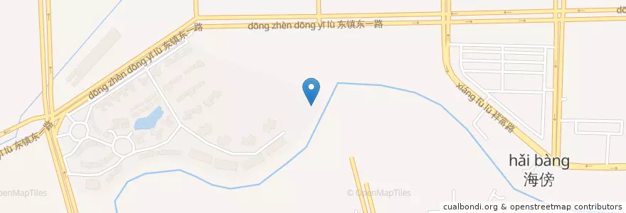 Mapa de ubicacion de 火炬开发区街道 en Çin, Guangdong, 中山市, 火炬开发区街道.
