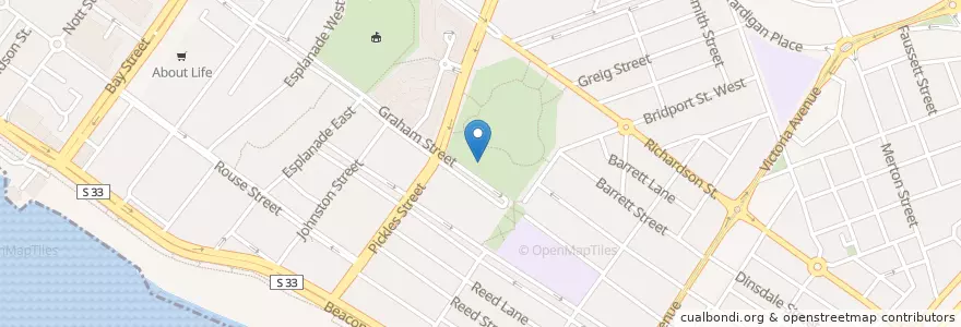 Mapa de ubicacion de Gasworks Cafe en Australie, Victoria, City Of Port Phillip.