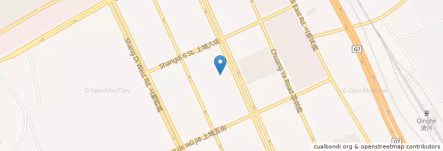 Mapa de ubicacion de 奎科大厦-纯5度咖啡店 en 중국, 베이징시, 허베이성, 海淀区.