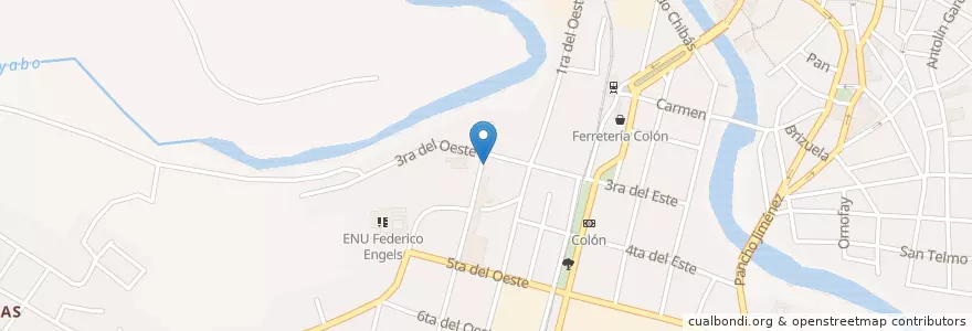 Mapa de ubicacion de Farmacia del Pediátrico en Куба, Санкти-Спиритус, Sancti Spiritus, Ciudad De Sancti Spiritus.