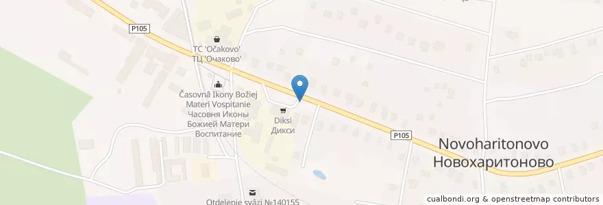 Mapa de ubicacion de Шавермная en Rusia, Distrito Federal Central, Óblast De Moscú, Раменский Городской Округ.