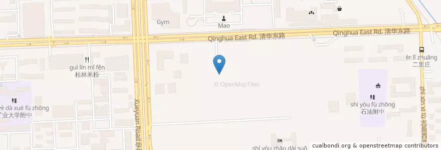 Mapa de ubicacion de 图书馆 en China, Beijing, Hebei, 海淀区.